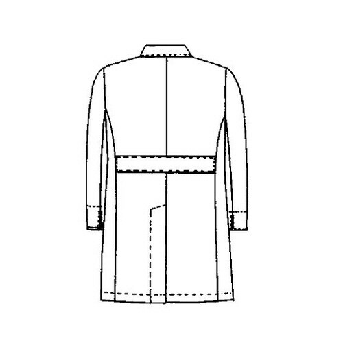 メンズハーフコート 白 4L