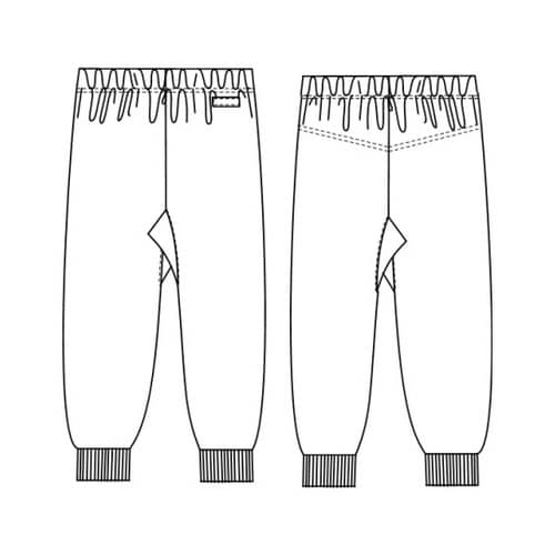 ニットパンツ パープル S