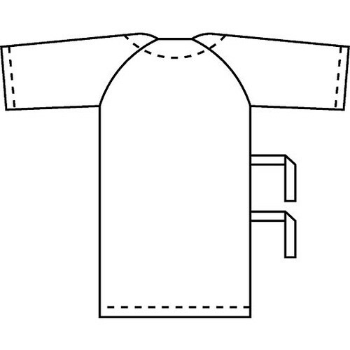 検診衣 サックス M