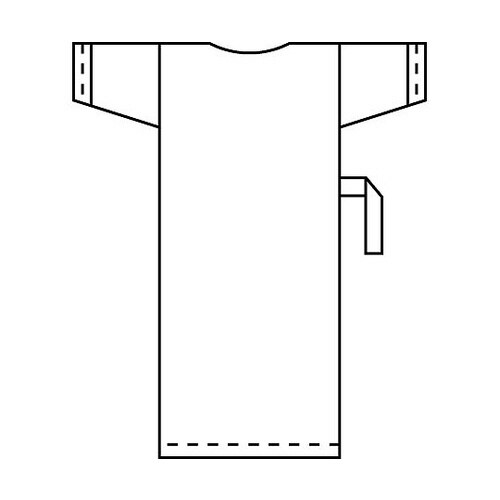 患者衣ガウン式 L