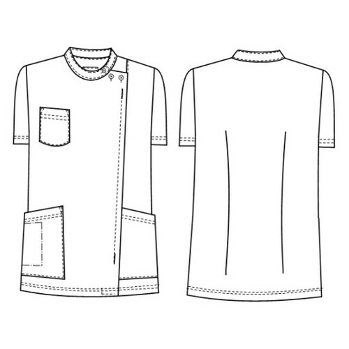 女子横掛半袖 ホワイト S