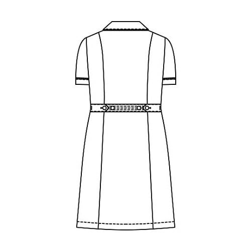 ワンピース半袖 ネイビー M