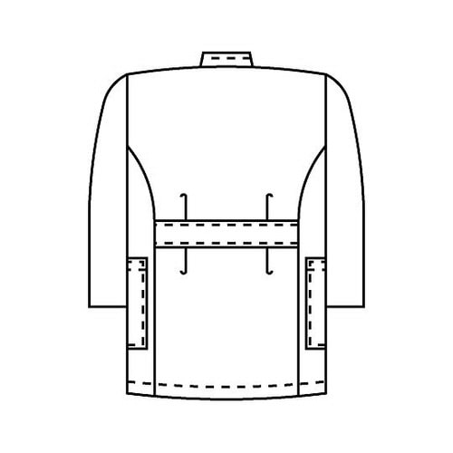 メンズ医務衣 七分袖 サックス L