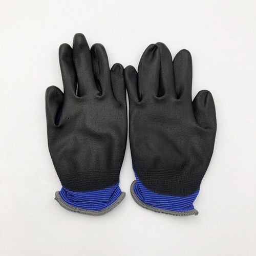 アズツール青色PUコート手袋(18G) グレー