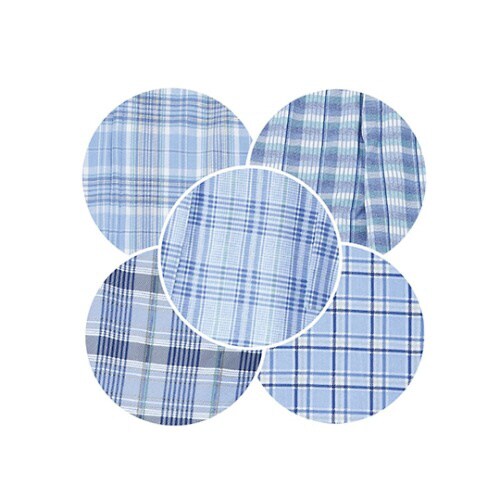 紳士腰開き洗い替えパンツ ブルー系 フリー