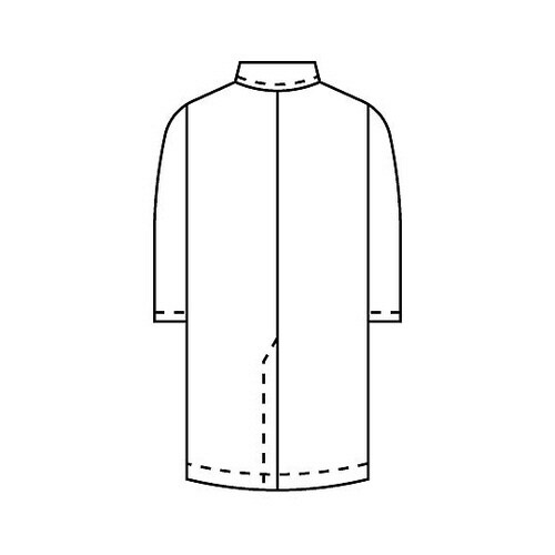 メンズ診察衣S型長袖 サックス 4L