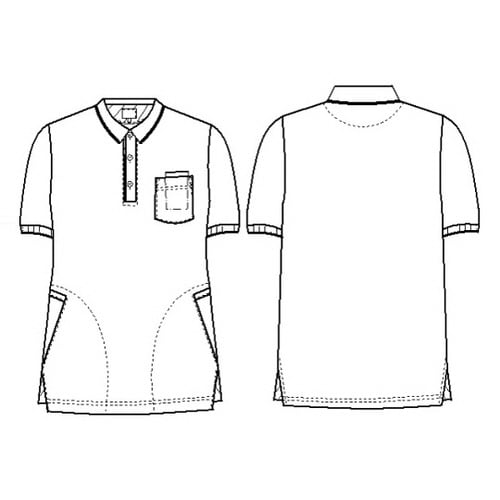 ニットシャツ ピンク M