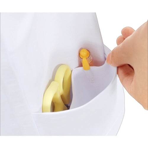 ジャケット レディス 半袖 白/サックス