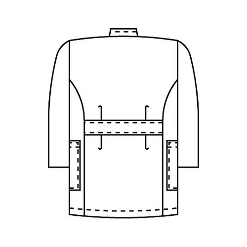 メンズ医務衣 七分袖 白 LL