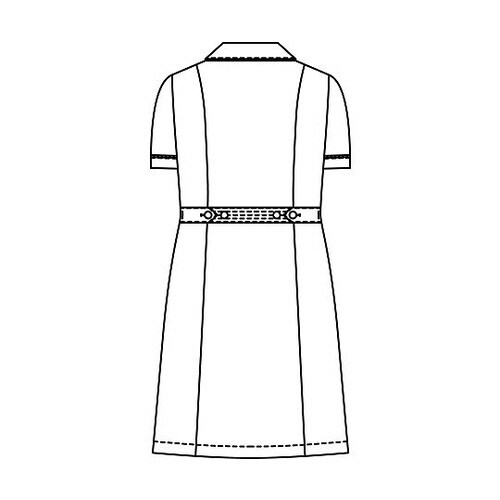 ワンピース半袖 パープル S