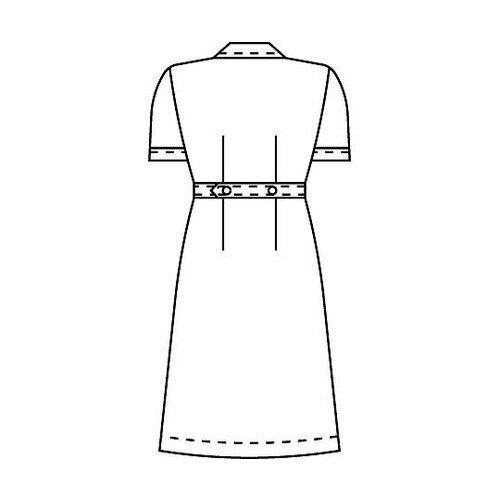 ワンピース半袖 ストライプ S