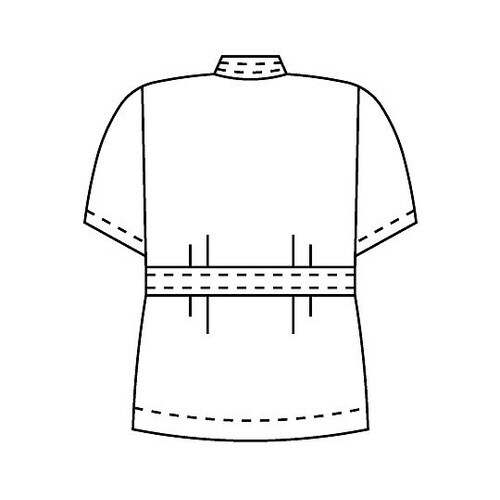 メンズ医務衣 半袖 白 3L