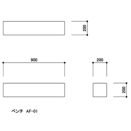 スクエアD200ベンチW900 黄緑