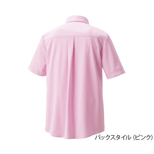 ニットシャツ ピンク S