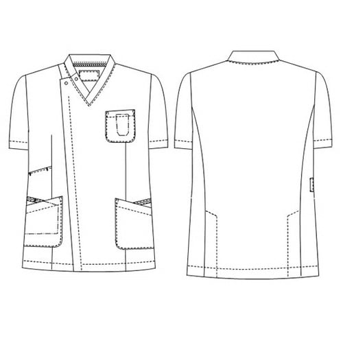 男子スクラブ ネイビー M