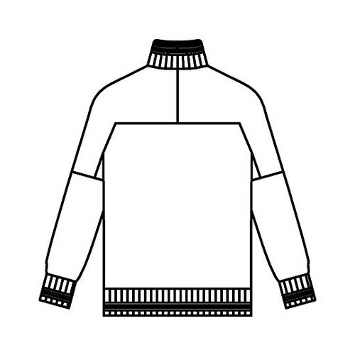 ジャージジャケット ネイビーxアイボリー LL