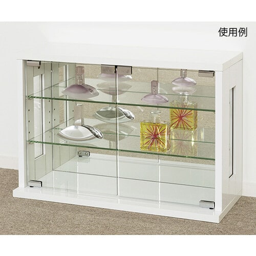 卓上コレクションケース 横型 ホワイト