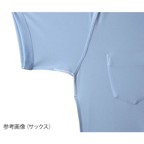 ポロシャツ 兼用 半袖 サックス 5L