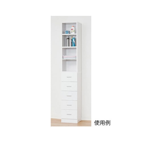 鏡面すきま収納タオルストッカーW30