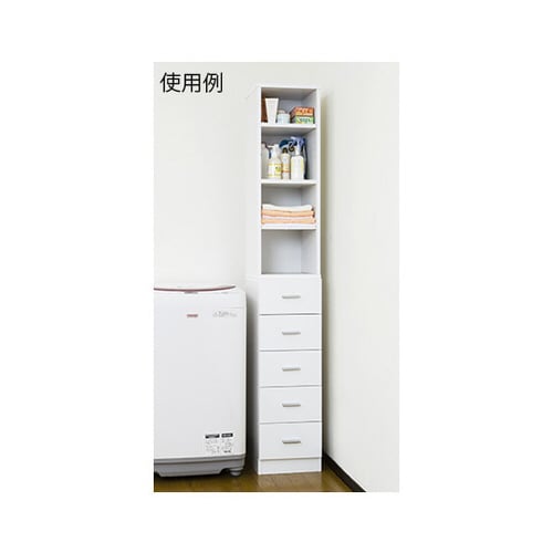 鏡面すきま収納タオルストッカーW30