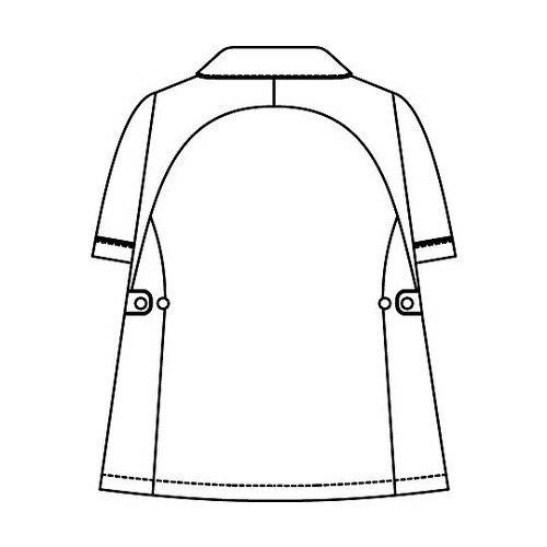 マタニティジャケット半袖 ホワイトxホワイト L