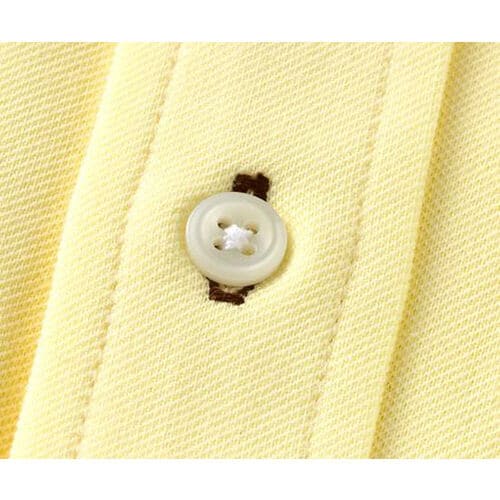 ニットシャツ 兼用 半袖 イエロー SSS