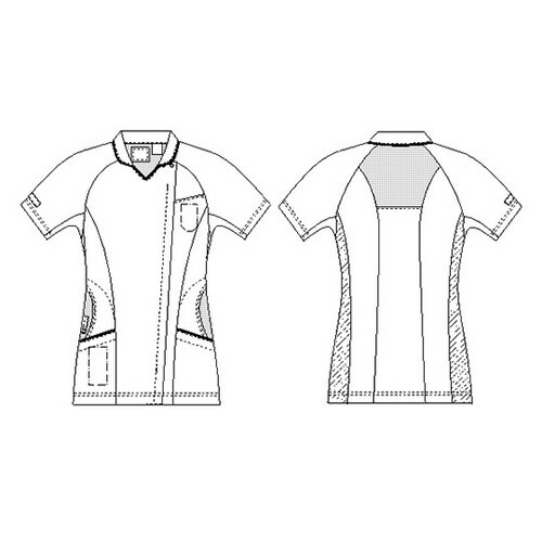 女子ハイブリッドメディウェア Tネイビー S