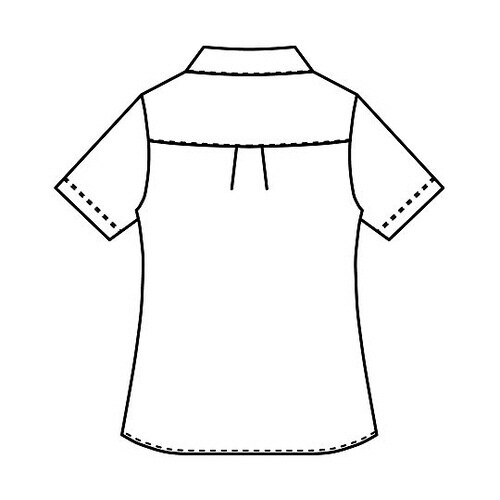 ニットシャツ ブルー 3L