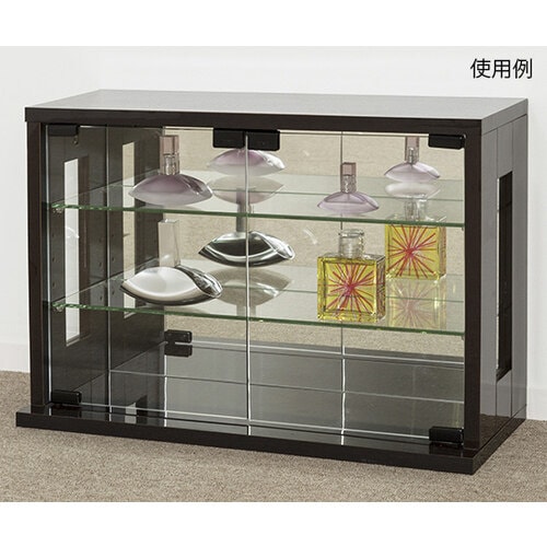 卓上コレクションケース 横型 ダークブラウン