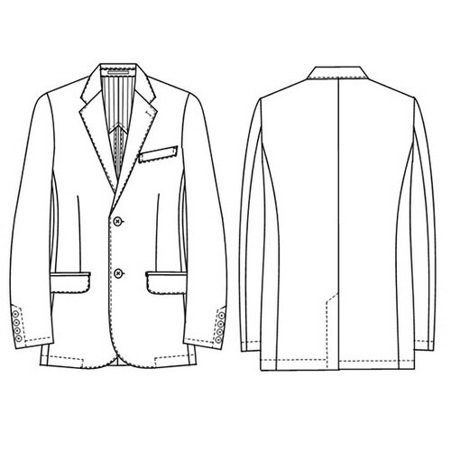 男子テーラードジャケット ホワイト S