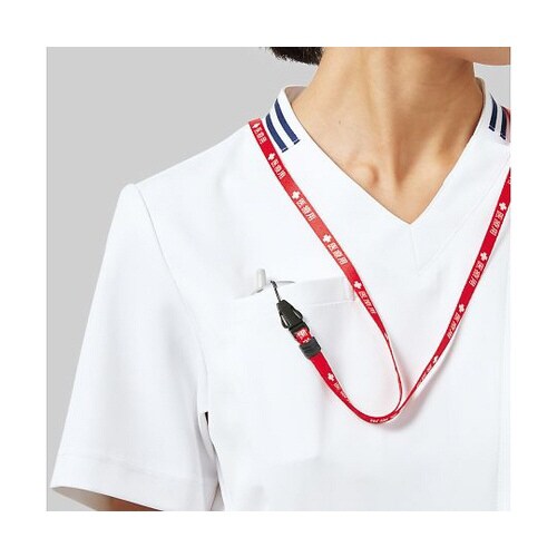 メンズスクラブ ホワイトxネイビー M