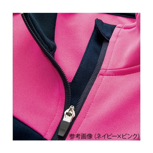 ジャージジャケット ネイビーxピンク L