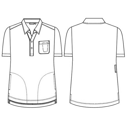 ニットシャツ オレンジ L