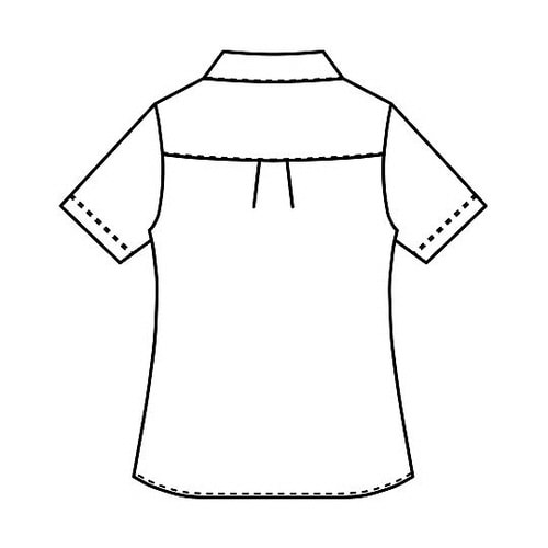 ニットシャツ ピンク L