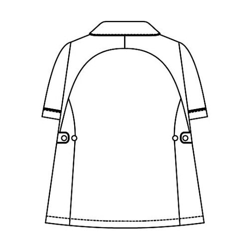 マタニティジャケット半袖 ピンクxホワイト M