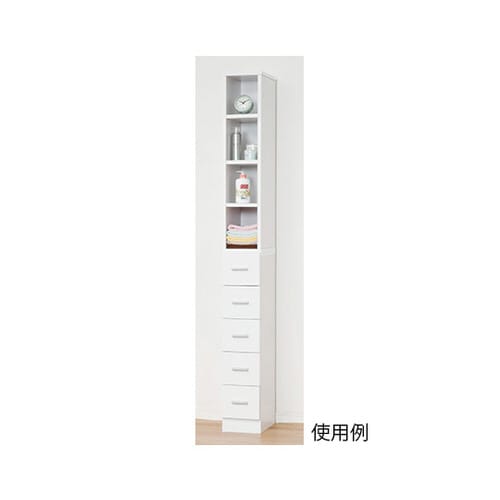 鏡面すきま収納タオルストッカーW20