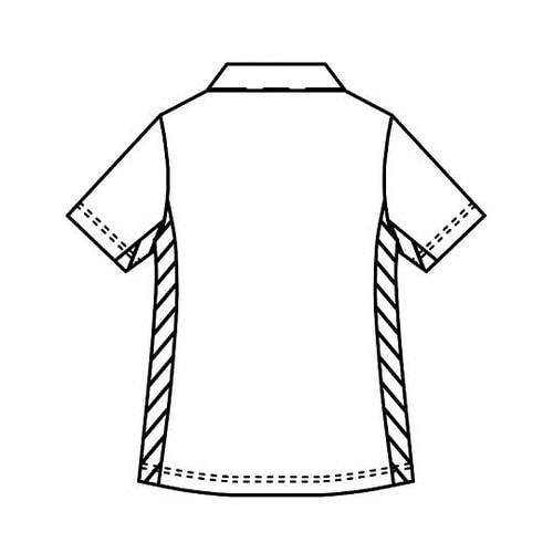 ニットシャツ サックスxネイビー 3L