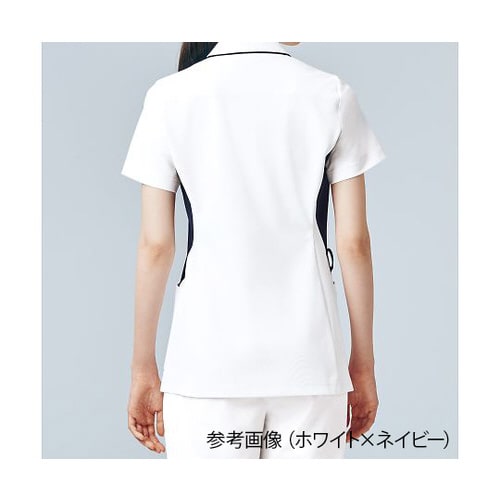 メンズジャケット半袖 ホワイトxワイン L