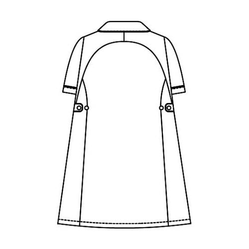 マタニティワンピース半袖 ピンクxホワイト M