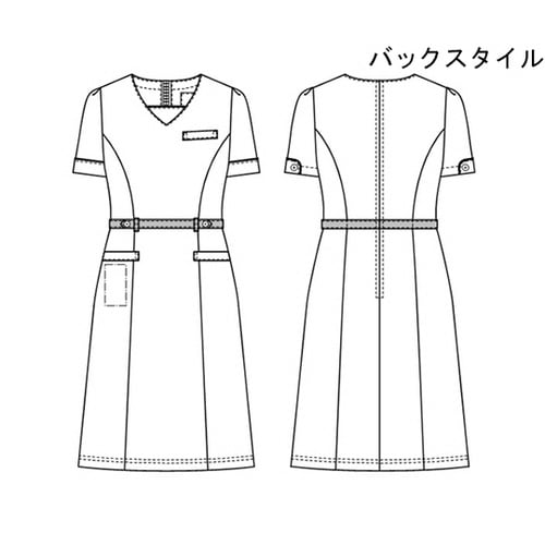 ワンピース ネイビー+バーガンディ S