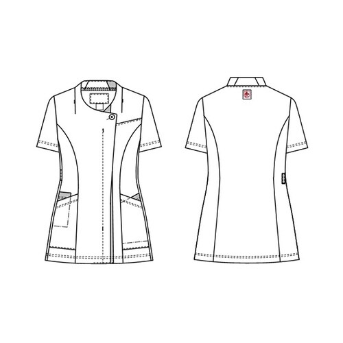 女子スクラブ ロイヤルブルー+ネイビー EL