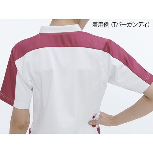 女子スクラブ Tシルバーグレー L