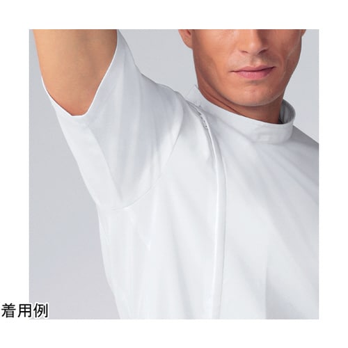 レディス医務衣半袖 ホワイト S