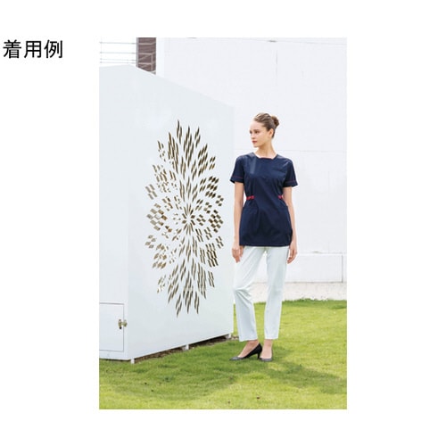 チュニック ネイビー+バーガンディ LL