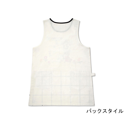 ムーミンエプロン ブラックチェック アイボリー