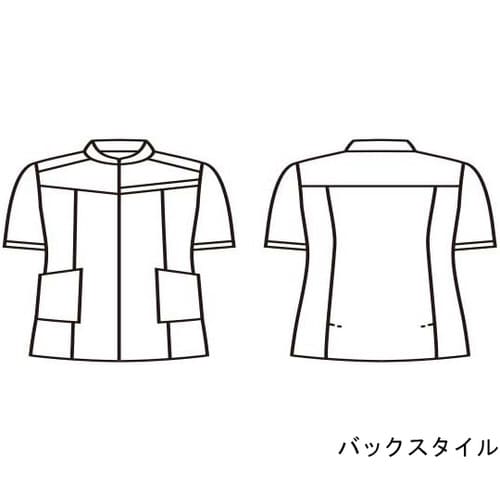 ジャケット レディス 半袖 白/ネイビー S