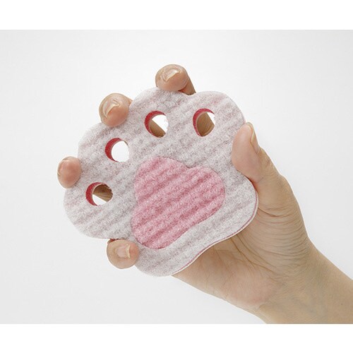 びっくりmecareかかとつるつる 肉球型 GY