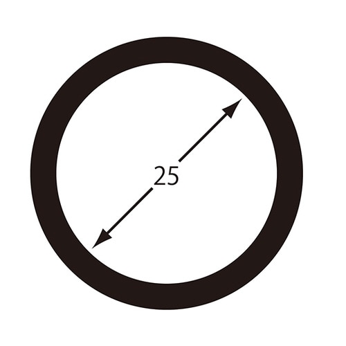 鉄平押しキーリング 25mm ピンクゴールド