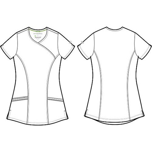 スクラブトップス L相当 ロイヤルブルー