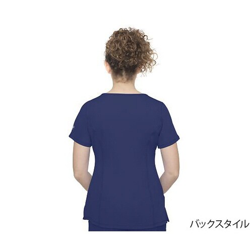 スクラブトップス M相当 ネイビー